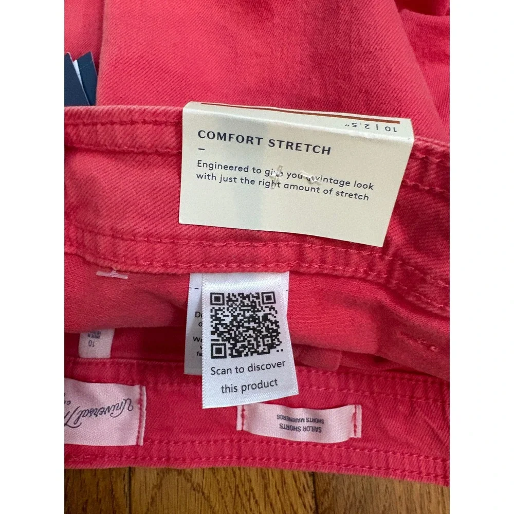Universal Thread High Rise Sailor Shorts Coral Pink Comfort Stretch Size 10 NWT